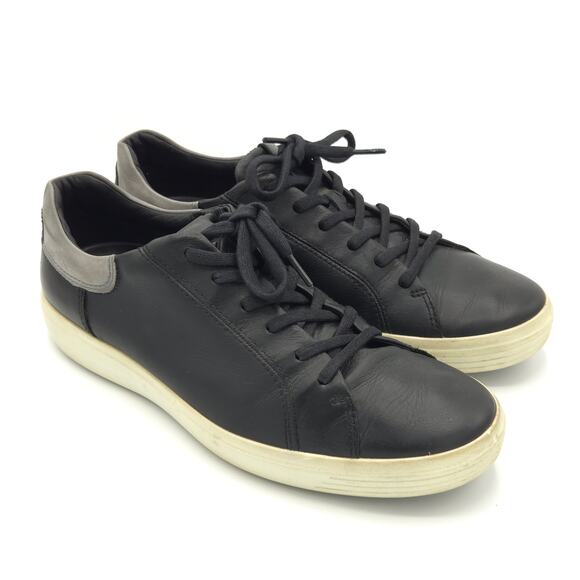 ECCO Soft 7 Men\'s Size 12 black Leather Sneakers main image 9